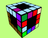 Coloring page Rubik's Cube painted byArmands