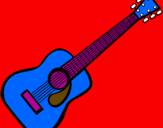 Coloring page Spanish guitar II painted byAriana $