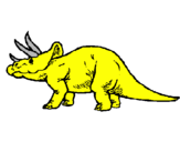 Coloring page Triceratops painted byfdlhmkdgld,m