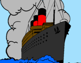 Coloring page Steamboat painted bynates