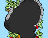Coloring page Turkey painted bypedro