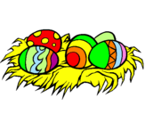 Coloring page Easter eggs II painted bytomaslo