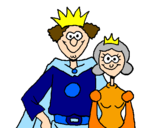 Coloring page King and queen painted bypuccq