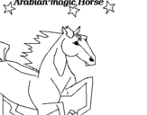 Coloring page Arabian Horse painted bymetroid fan