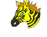 Coloring page Zebra II painted byfdlhmkdgld,m