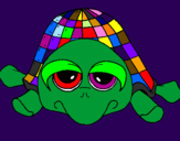 Coloring page Turtle painted byAriana $