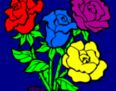 Coloring page Bunch of roses painted byAriana $