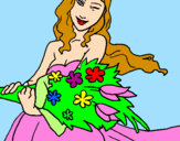 Coloring page Bunch of flowers painted by11