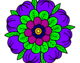 Coloring page Mandala 7 painted byflower of the earth