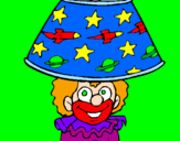 Coloring page Lamp clown painted byAriana $