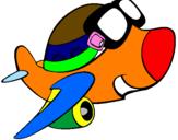 Coloring page Small plane II painted byismail