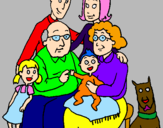 Coloring page Family  painted byFFFDoso
