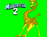 Coloring page Madagascar 2 Melman painted byluki