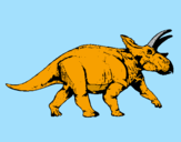 Coloring page Triceratops painted bypedro