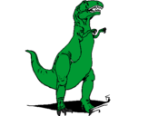 Coloring page Trex painted byjuan ca