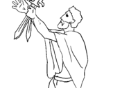 Coloring page The father of the Horatii painted bymike