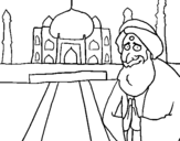 Coloring page India painted bymike
