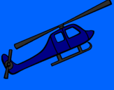 Coloring page Helicopter toy painted byerik peton