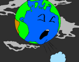 Coloring page Sick Earth painted byfaritra