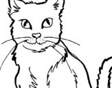 Coloring page Cat painted byhellen