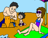 Coloring page Family vacation painted byjomary 
