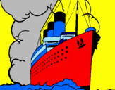 Coloring page Steamboat painted byprince