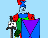 Coloring page Knight painted byberenice