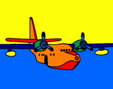 Coloring page Plane painted byprince