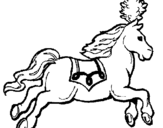 Coloring page Horse running painted byhellen