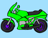 Coloring page Motorbike painted bycaue