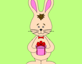 Coloring page Bunny painted bymakili
