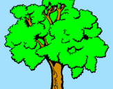 Coloring page Tree painted by marijana