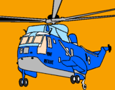 Coloring page Helicopter to the rescue painted bysavannah