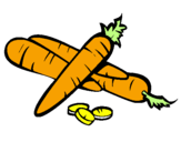 Coloring page Carrots II painted bysamantha
