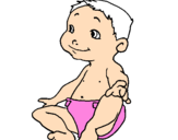 Coloring page Baby II painted bymaria