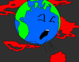 Coloring page Sick Earth painted byAriana $