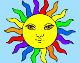 Coloring page Sun painted byMilica