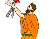 Coloring page The father of the Horatii painted byjoseph