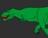 Coloring page Tyrannosaurus Rex painted bysavannah
