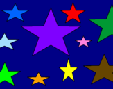 Coloring page Stars 4 painted byDarielys