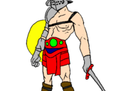 Coloring page Gladiator painted byjoseph
