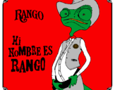 Coloring page Rango painted bybash