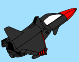 Coloring page Rocket ship painted byrex
