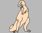 Coloring page Tyrannosaurus rex painted byGONFFFDALO