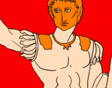 Coloring page Statue of Caesar painted byLucas