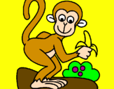 Coloring page Monkey painted bysavannah