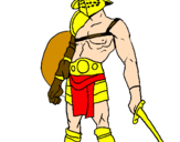 Coloring page Gladiator painted byLucas
