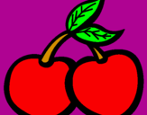 Coloring page Cherries III painted bycamila