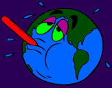 Coloring page Global warming painted bygrant