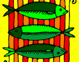 Coloring page Fish painted byJo